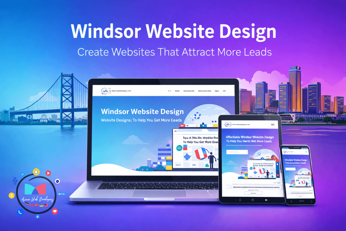 Windsor website design services by Asian Web Developers – mobile friendly, lead generating websites for Windsor businesses