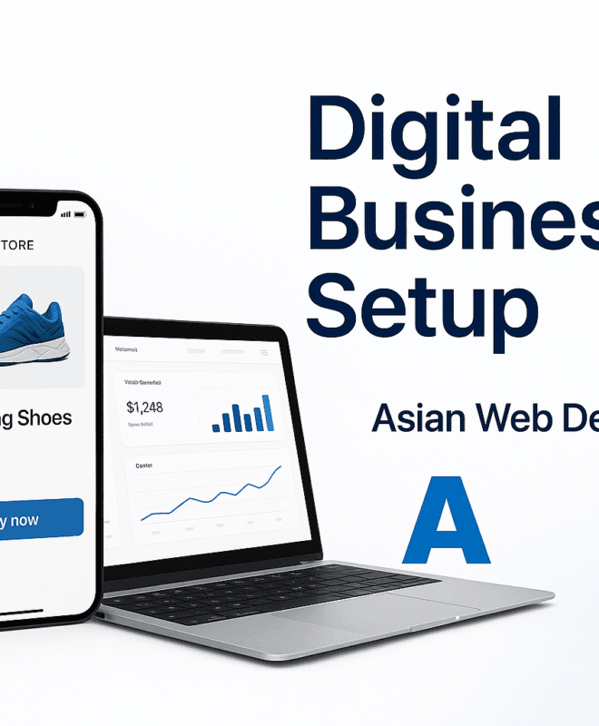 Digital business setup service in Canada — website and e-commerce solutions by Asian Web Developers