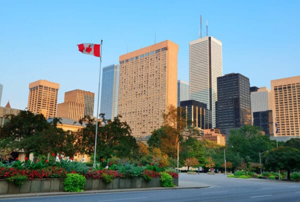 Professional website design Windsor Ontario skyline representing local web development services by Asian Web Developers
