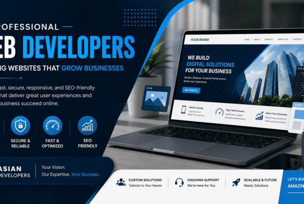Professional web developers building responsive and SEO-friendly websites