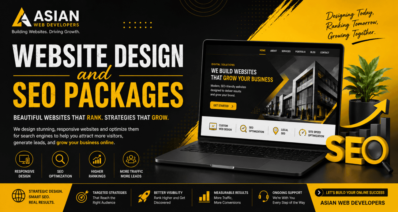 Website design and SEO packages by Asian Web Developers