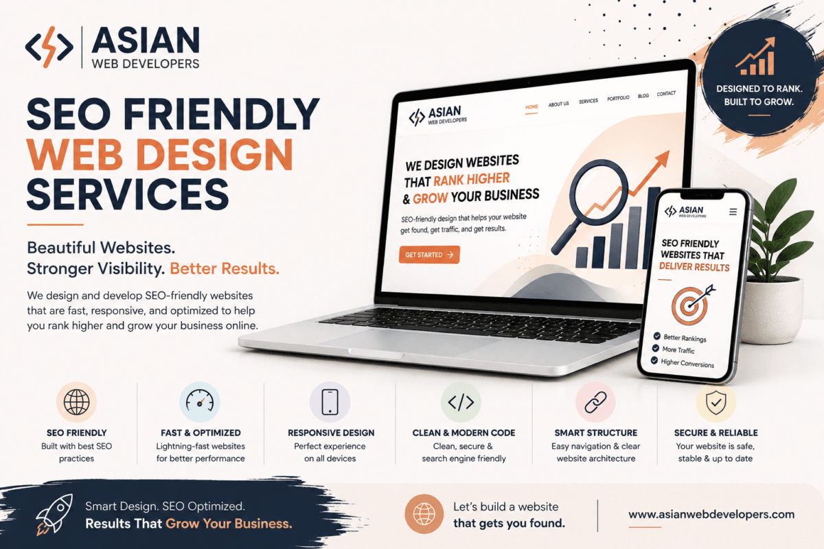 SEO friendly web design services by Asian Web Developers