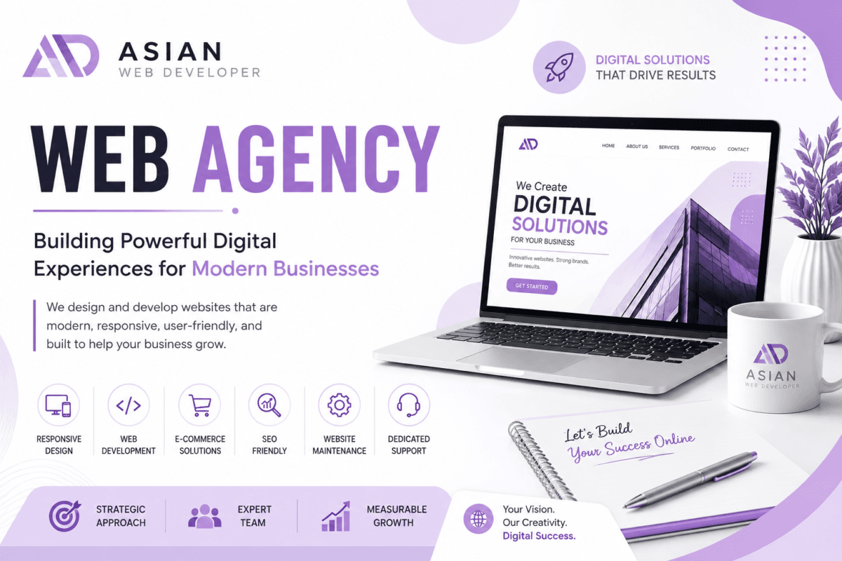 Professional web agency services by Asian Web Developer