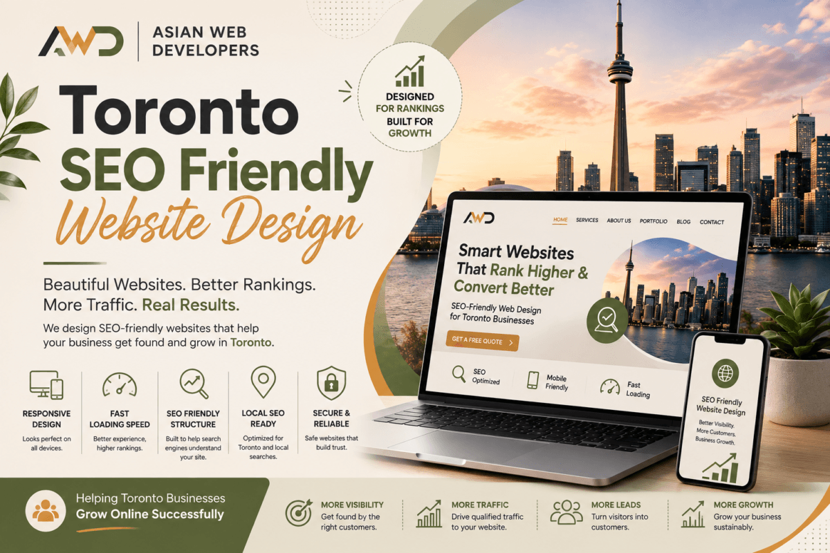 Toronto SEO friendly website design by Asian Web Developers