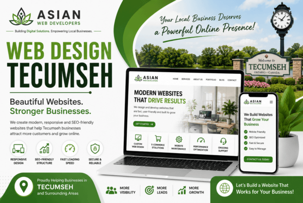 Professional web design services in Tecumseh by Asian Web Developers