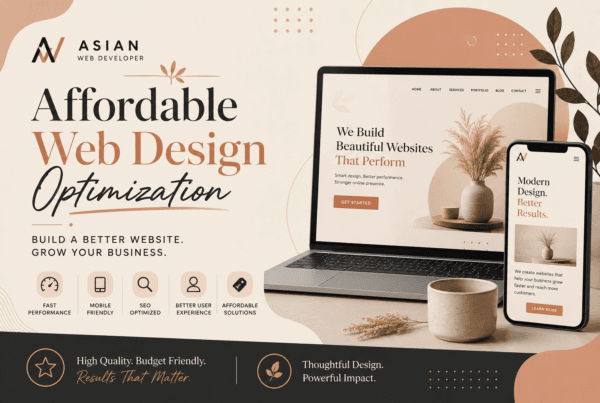 Affordable web design optimization services by Asian Web Developer