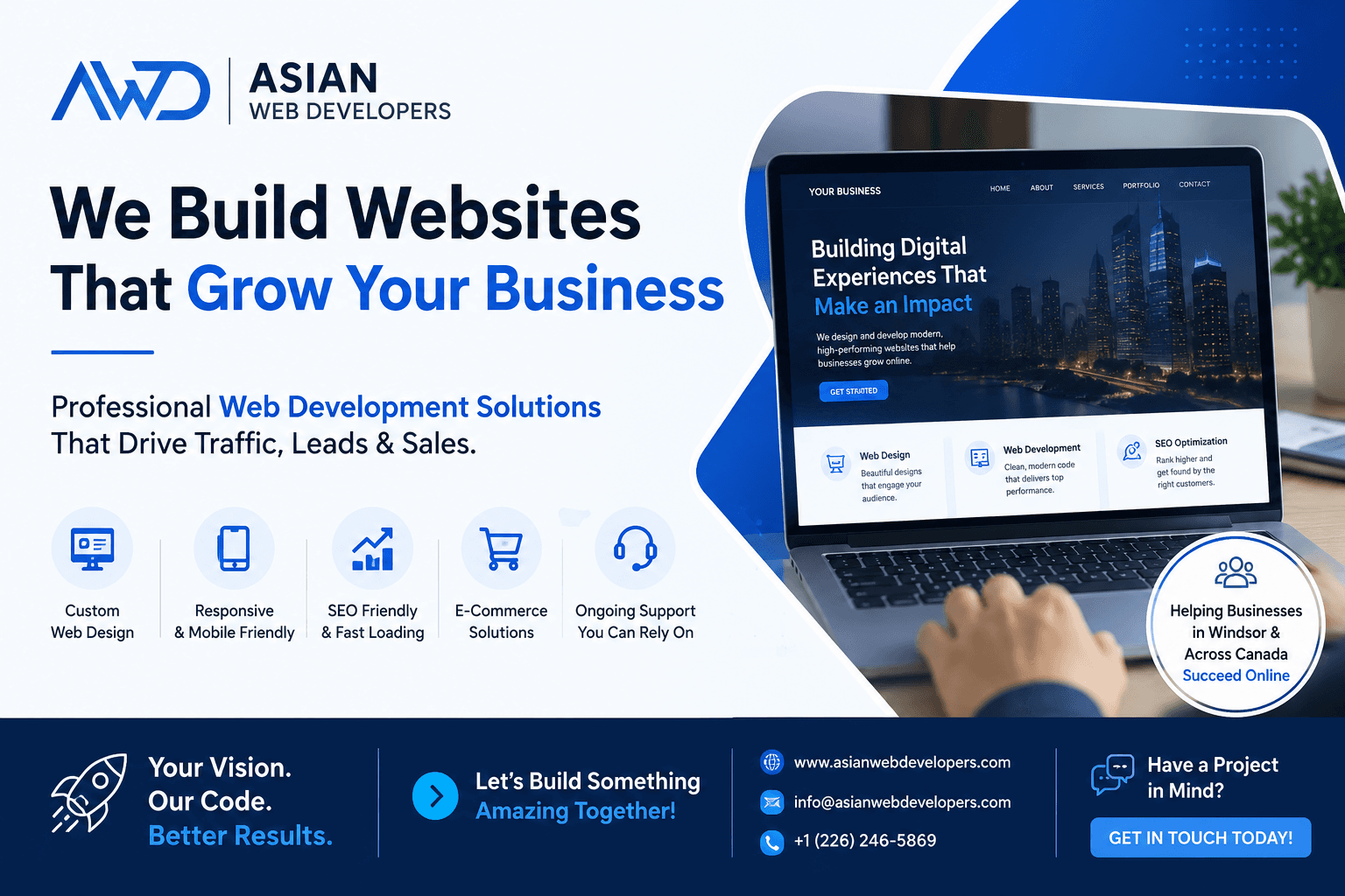 Professional Search Engine Optimization Windsor services by Asian Web Developers helping local businesses improve Google rankings, website traffic, and online growth.
